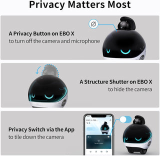 EBO X — Family Companion Robot (4K Gimbal Cam + Voice AI)